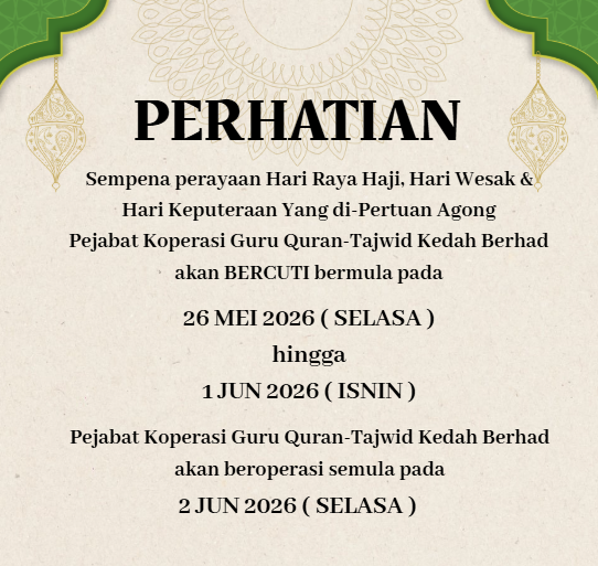 Cuti Raya Haji 2026